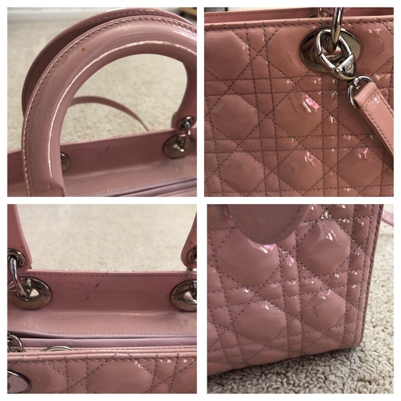 SOLD Christian DIOR “Lady Dior” Cannage Tote Purse - Picture 6 of 8